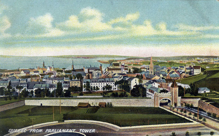Quebec from Parliament Tower, circa 1900